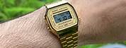 Casio Gold Watch On White Skin