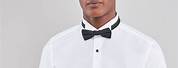 Casual Black Bow Tie White Shirt