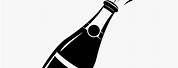 Champagne Bottle Drawing Icon