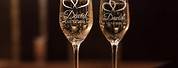 Champagne Glass Wedding Souvenir