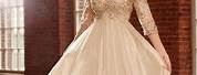Champagne Plus Size Dresses for Wedding Guest