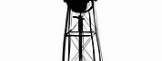 Checkered Water Tower Clip Art