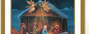 Christmas Church Bulletin Covers with the Nativity Scene