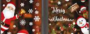 Christmas Clear Window Decals
