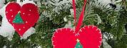 Christmas Tree Paper Heart Decorations