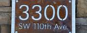 City Street House Number Signs