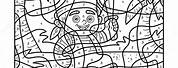Coloring Pages Boys Color by Number