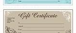 Customizable Gift Certificate Template