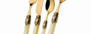 Cutlery Set Plated with 24 Karat Gold