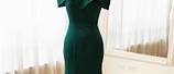 Dark Green Mermaid Tail Dress