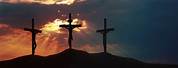 Dark Sky with Christ On Cross