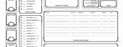 Dnd Character Sheet Front and Back