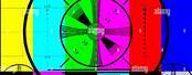 Early Television Test Pattern Image Color
