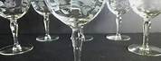 Etched Crystal Champagne Glasses