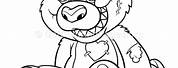 Evil Teddy Bear Coloring Pages