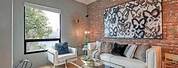 Faux Brick Wall Living Room