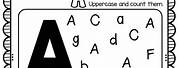 Find Letter a Kindergarten Worksheets