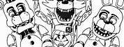 Five Nights at Freddy's Black and White
