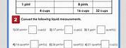 Free Liquid Measurement Worksheets