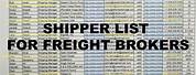 Freight Broker Shipping! List
