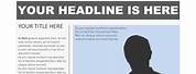 Front Page Newspaper Layout Template