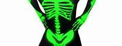 Front and Back Skeleton Glow in the Dark Costume