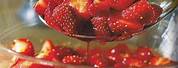 Frozen Strawberries in Sugar Syrup
