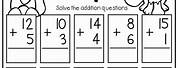 Fun Math Worksheets 1st Grade Free