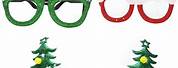 Funny Christmas Mistletoe Eyeglasses