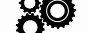 Gear Icon Black and White