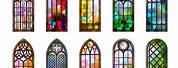 Gothic Cathedral Stained Glass Windows