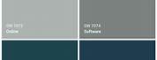 Gray and Blue Color Palette Sherwin-Williams