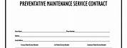 HVAC Preventive Maintenance Contract Template