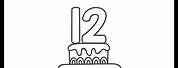 Happy 12th Birthday Coloring Pages