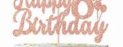 Happy 8th Birthday Cake Topper