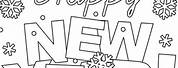 Happy New Year Coloring Pages Color by Number