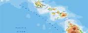 Hawaiian Islands in World Map