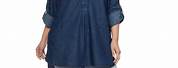 High Low Tunic Navy Blue