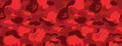 High Resolution Red BAPE Camo Wallpaper
