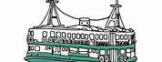 Hong Kong Star Ferry Coloring Page