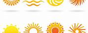 Horizontal Stripes Sun Logo