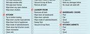 Housekeeping Night Shift Checklist