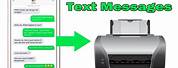How Do You Print Text Messages iPhone