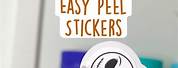 How to Make Easy Peel Stickers Cricut