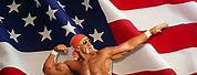 Hulk Hogan American Flag Wallpaper