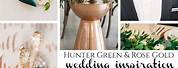 Hunter Green and Rose Gold Wedding Colors