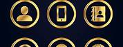 ID Icon Gold Color