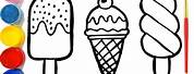 Ice Cream Drawing for Kids