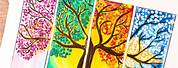 Ideas for Kids Art Seasons Tree