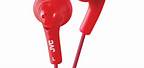 JVC Gumy Earbuds Red Headphones